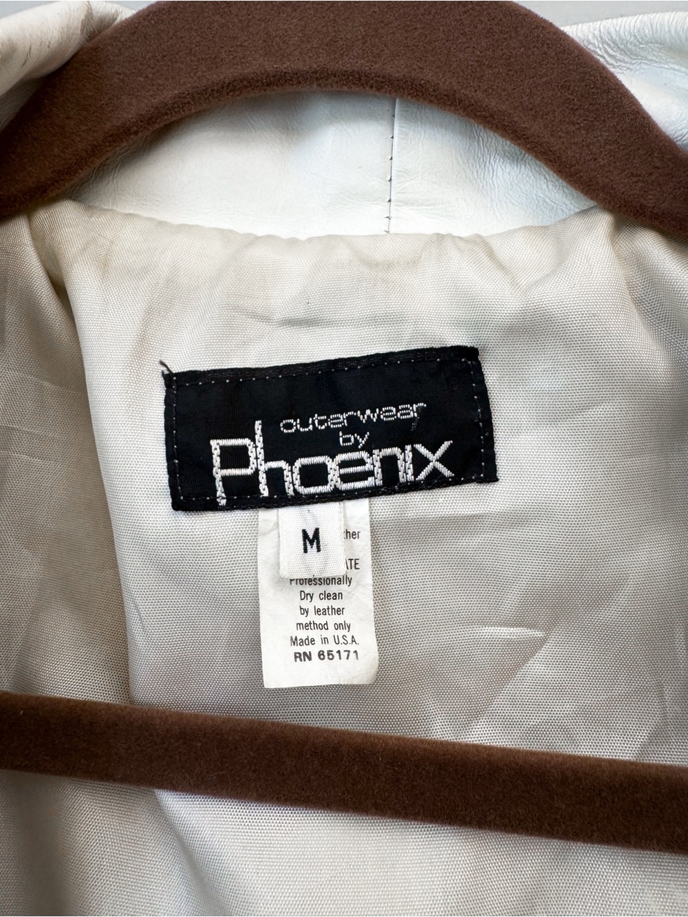 Vintage 90’s Western Leather Fringe Jacket, Off-White - Picture 10 of 10